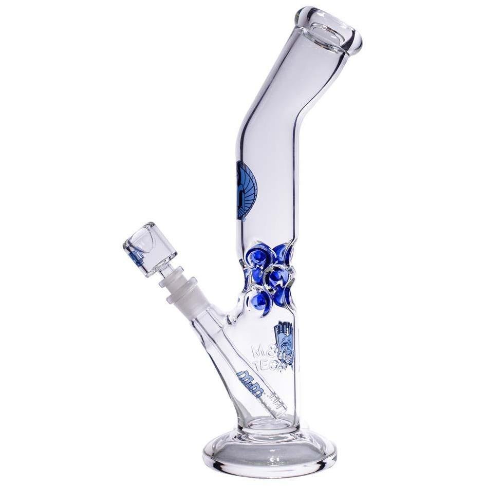 Waterpipe Lazy Straight Tube with Ice Pinch by M&M Tech - M&M Tech Glass